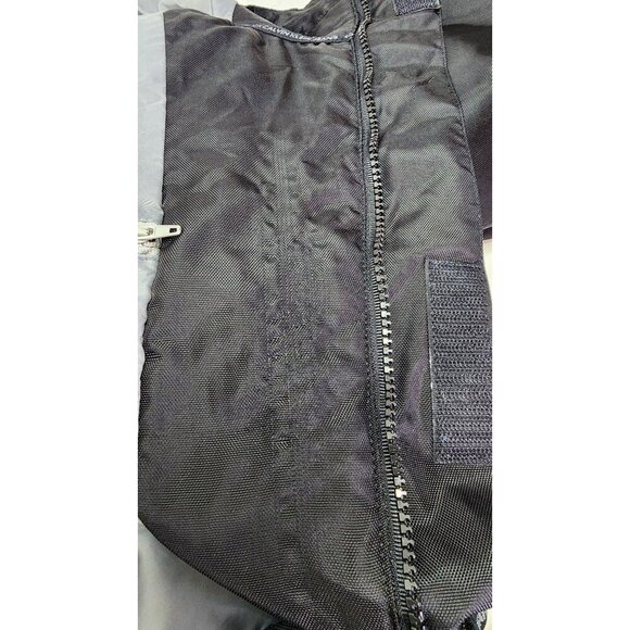 Calvin Klein Jeans Black Hooded Jacket XXL Lightweight Nylon Coat With Logo Prin - Picture 16 of 16